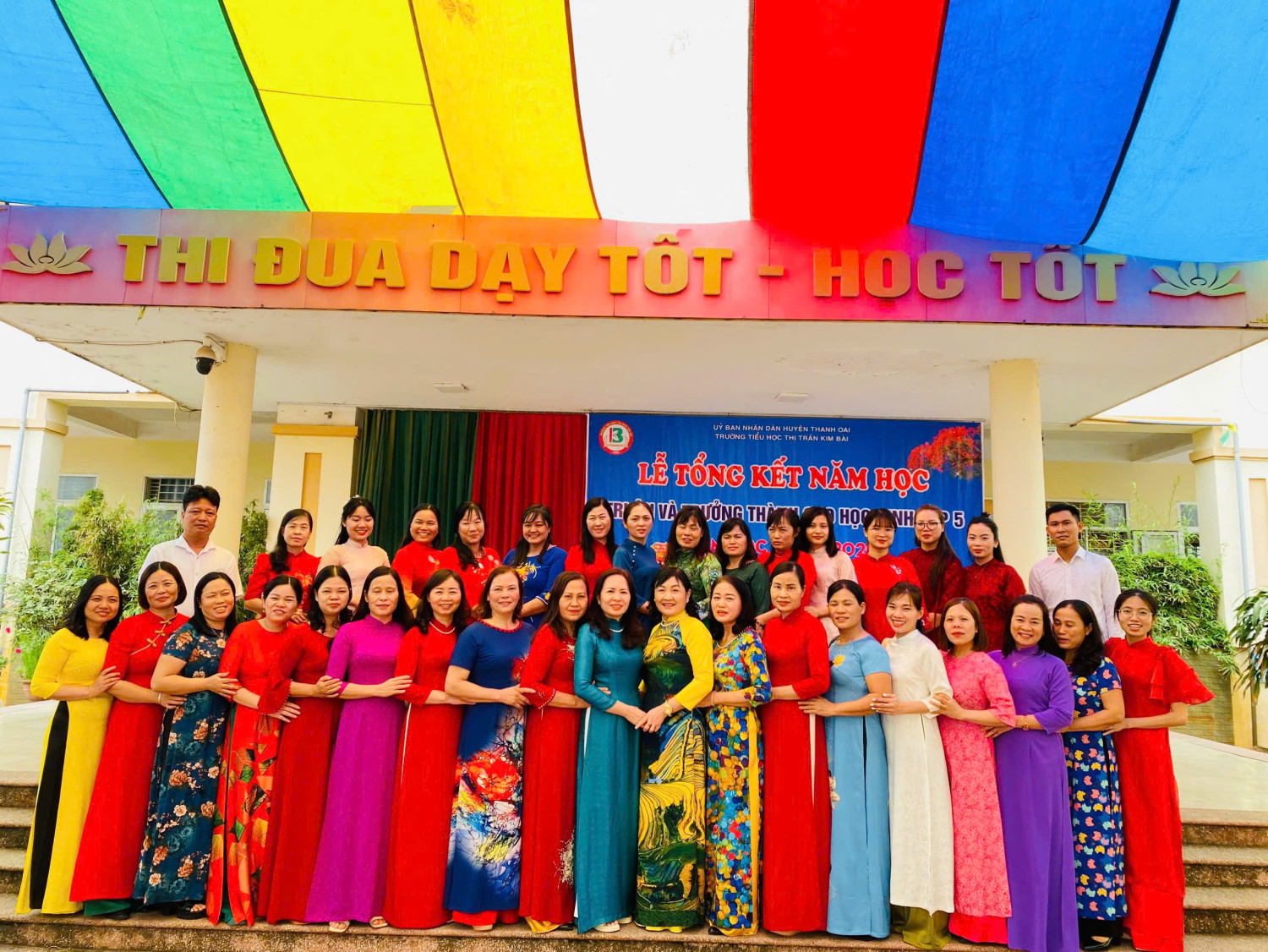 TRƯỜNG TIỂU HỌC THỊ TRẤN KIM BÀI LONG TRỌNG TỔ CHỨC LỄ TỔNG KẾT NĂM HỌC 2024-2025
